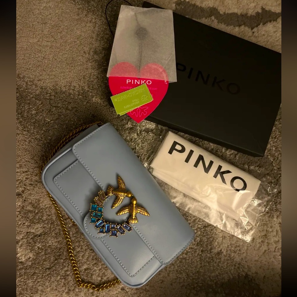 Baby blue Pinko purse